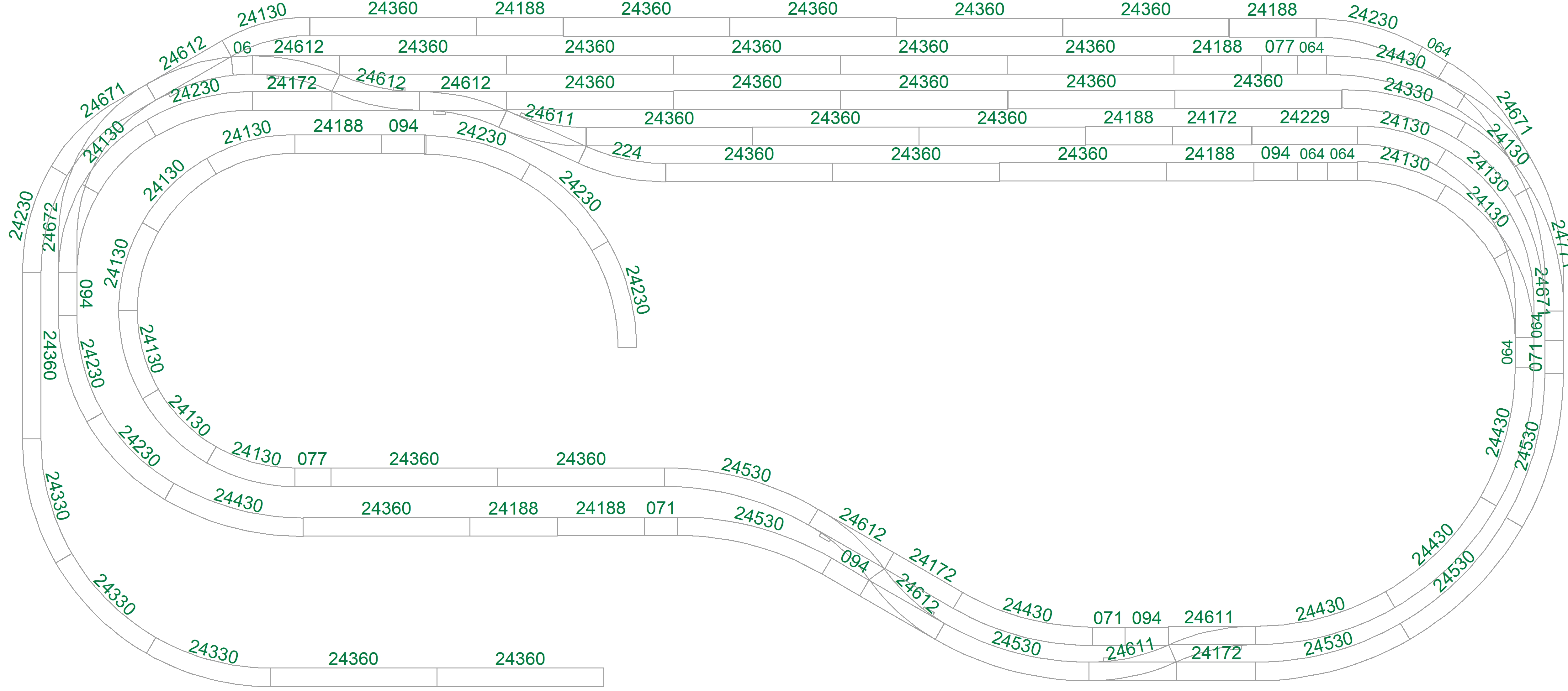 Kehrwendel 340 x 150 cm