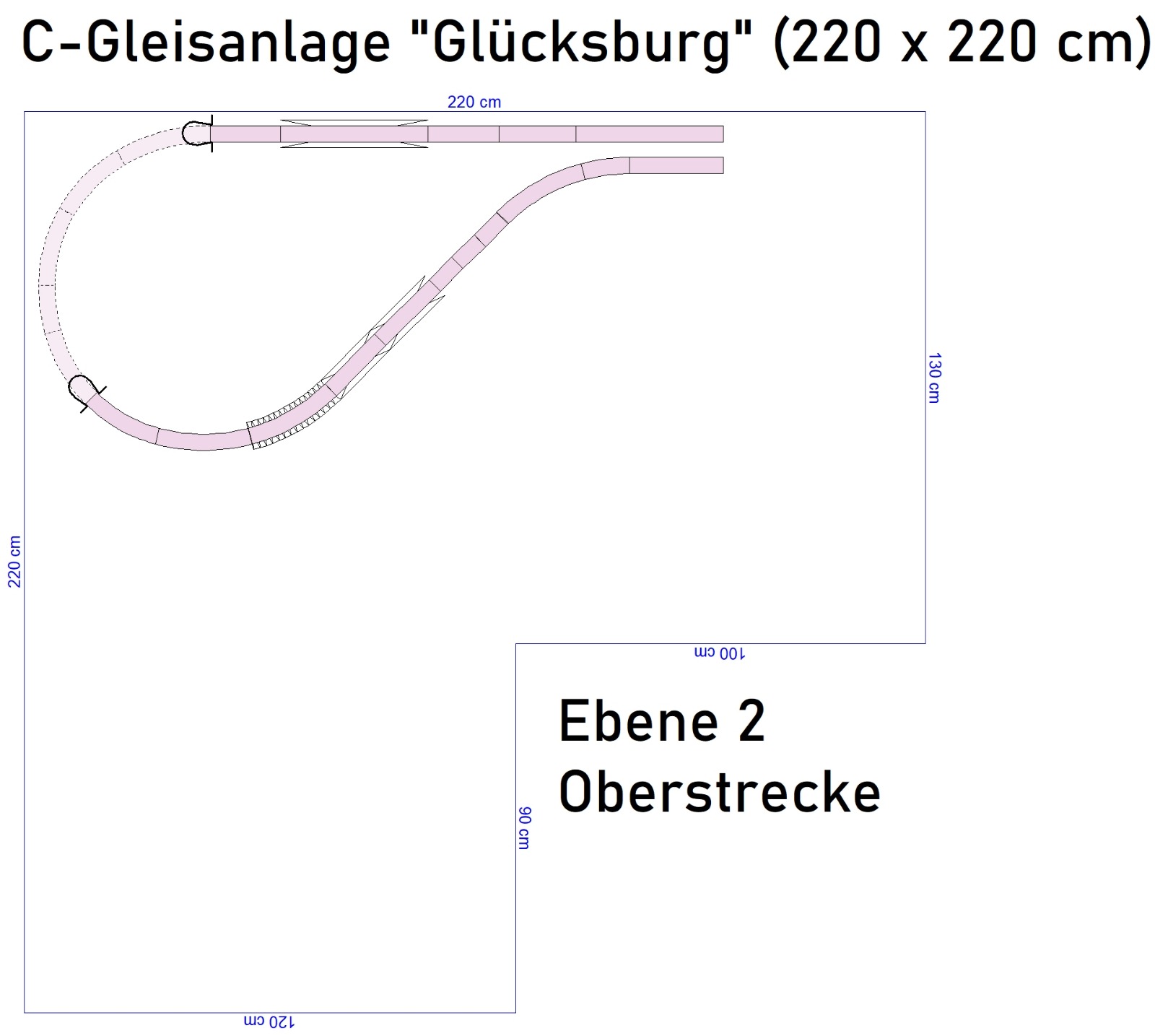 Glücksburg 220 x 220 cm L-Anlage