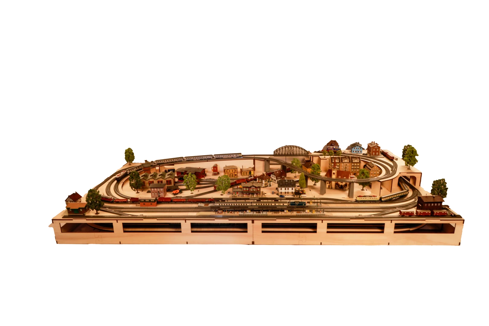 Groß-Burgstein mit Schattenbahnhof 300 x 150 cm